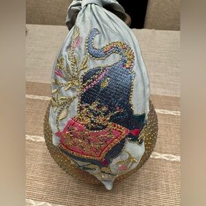 Powder Embroidered Handmade Elephant Hair Headband